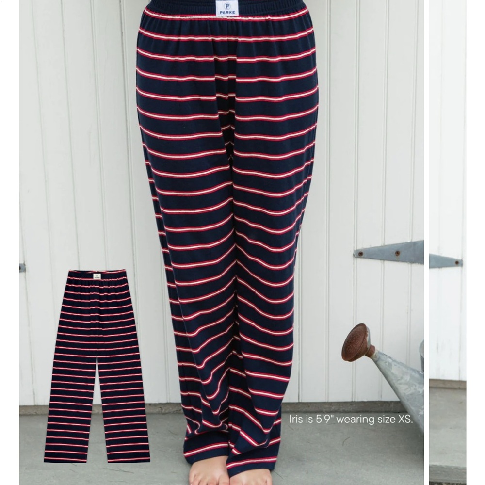 Parke Striped Pants - Firecracker Small